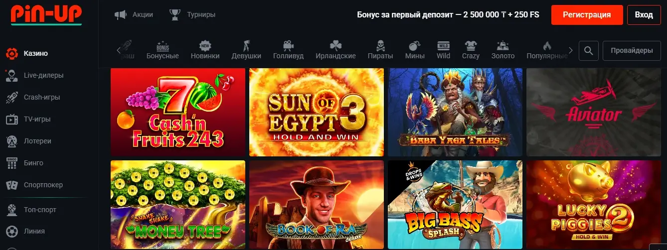 Pin Up Casino — личный кабинет